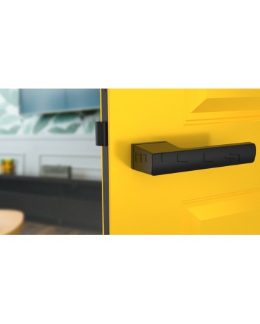 Poignée de porte futuriste BRISA poignée design montée sur une porte