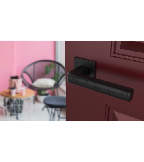 Poignée de porte noire SALICE quincaillerie design