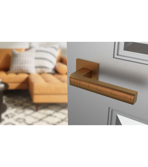 Poignée de porte cuivre SALICE quincaillerie design