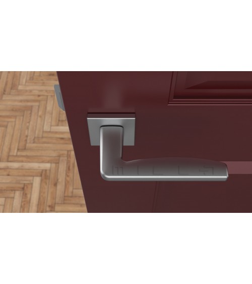 Poignée de porte chrome satiné ERBA poignée design