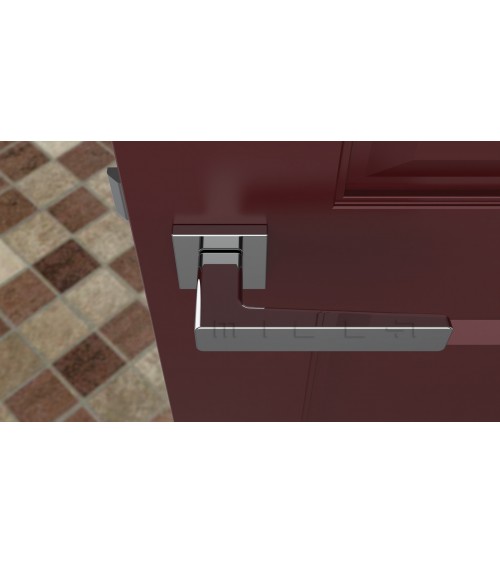 Poignée de porte chrome poli ERICA quincaillerie design