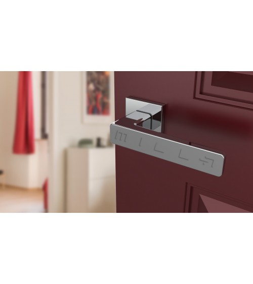Poignée de porte chrome poli ERICA quincaillerie design