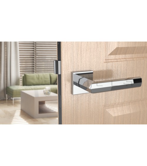 Poignée de porte chrome poli FRESIA poignée design