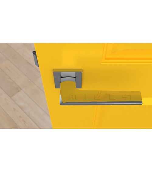 Poignée de porte chrome poli LUNARIA poignée design