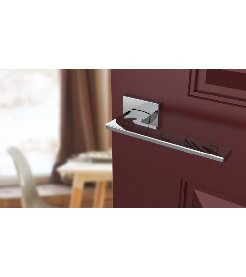 Poignée de porte chrome poli LUNARIA poignée design