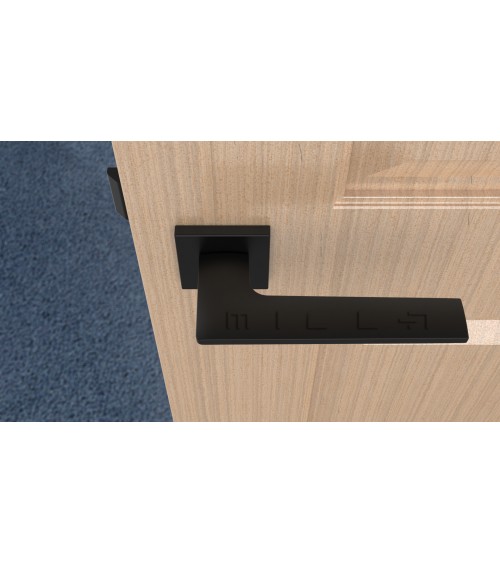 Poignée de porte noire mate LUNARIA poignée design