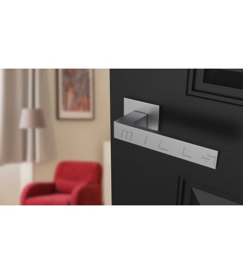 Poignée de porte chrome satiné SULLA poignée design