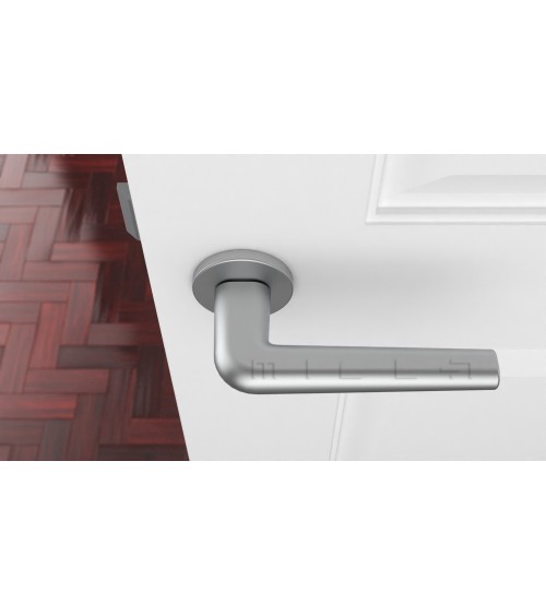 Poignée de porte chrome satiné FUNKIA poignée design