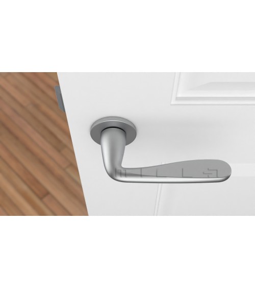 Poignée de porte chrome satiné HIACYNTA poignée design