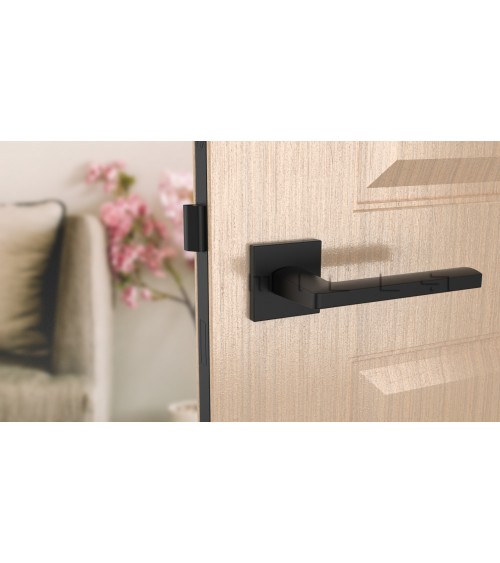Poignée de porte noire PYROLA quincaillerie design