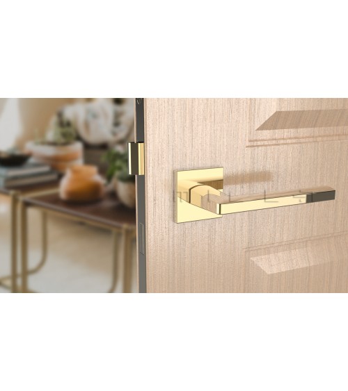 Poignée de porte or poli PYROLA quincaillerie design