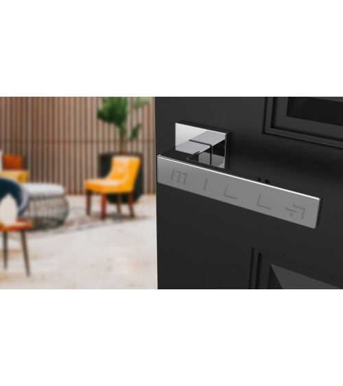Poignée de porte chrome poli PINA poignée design