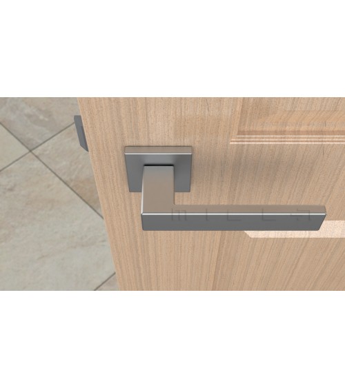 Poignée de porte chrome satiné PINA poignée design
