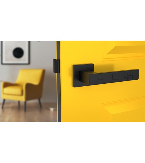 Poignée de porte noire PINA poignée design
