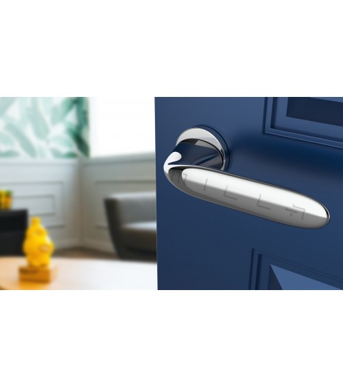 Poignée de porte chrome poli PEONIA poignée design