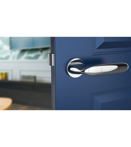Poignée de porte chrome poli PEONIA poignée design