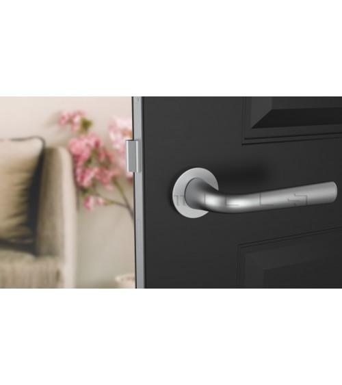 Poignée de porte Chrome satiné TULIPA porte intérieure design