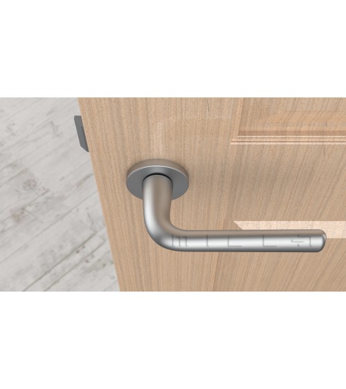 Poignée de porte Chrome satiné TULIPA porte intérieure design