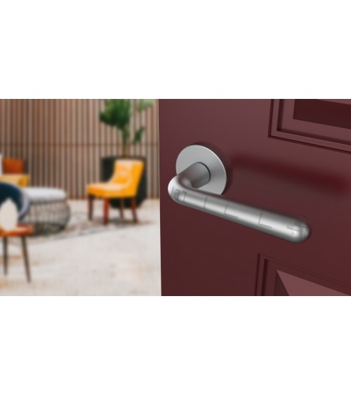 Poignée de porte chrome satiné IRGA poignée design