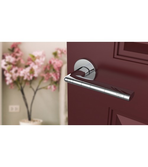 Poignée de porte chrome poli KALMIA poignée design