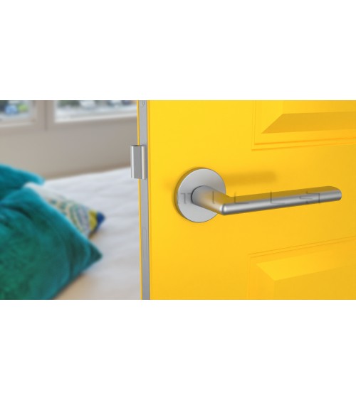 Poignée de porte chrome satiné KALMIA poignée design