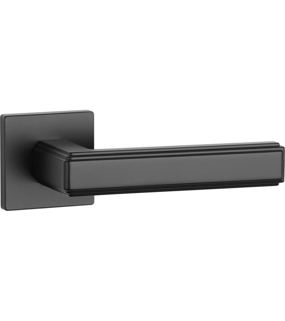poignée de porte en finition noir mat de chez Milla poignées