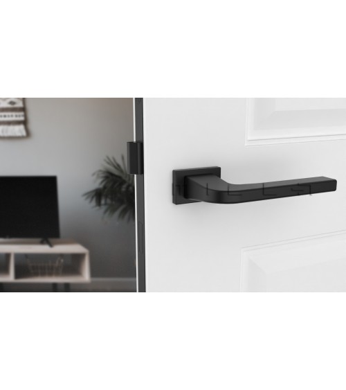 Poignée de porte noire ISMENA quincaillerie design