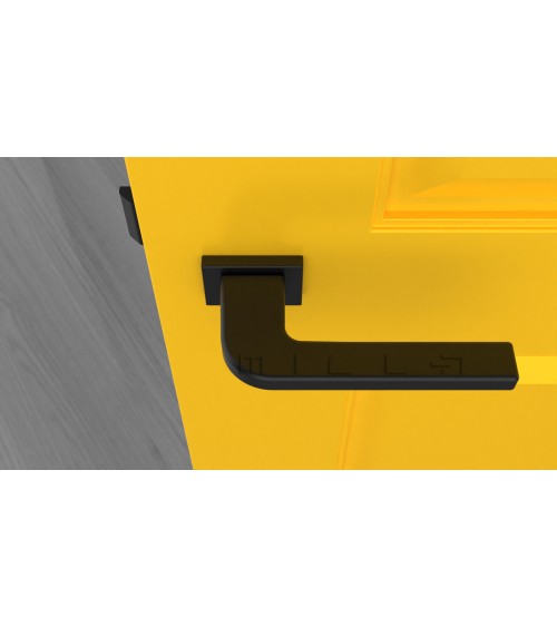 Poignée de porte noire ISMENA quincaillerie design