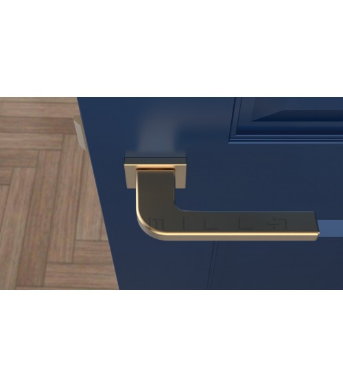 Poignée de porte or mate ISMENA quincaillerie design