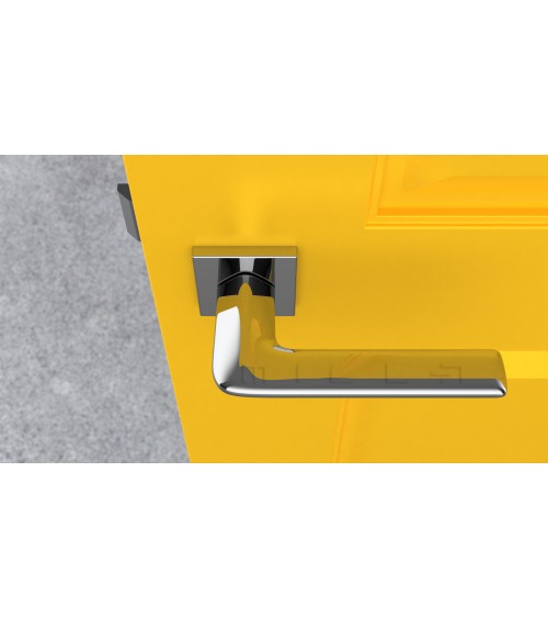 Poignée de porte chrome satiné LILA poignée design