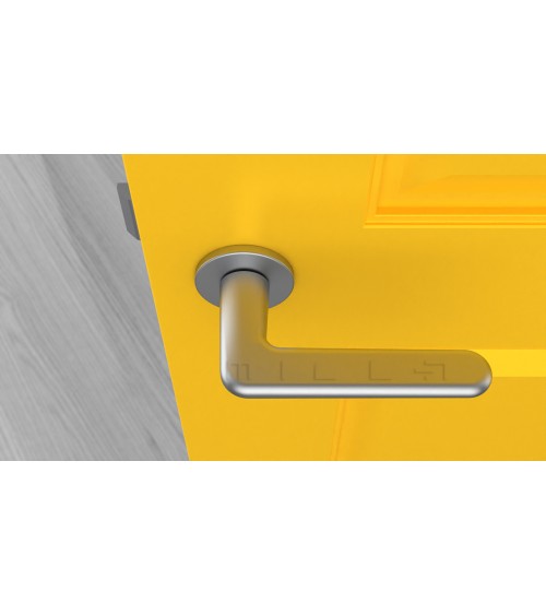 Poignée de porte chrome satiné LIRA poignée design