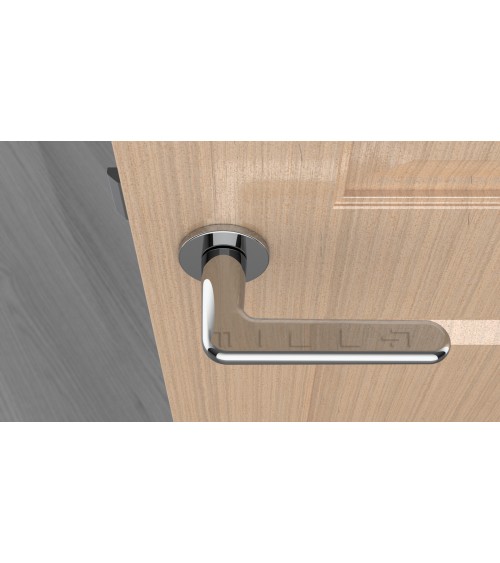 Poignée de porte chrome poli LIRA poignée design