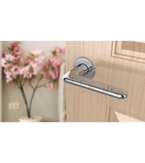 Poignée de porte chrome poli LIRA poignée design
