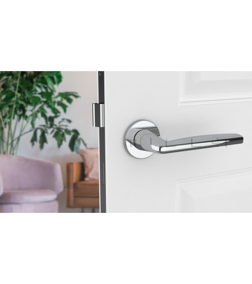 Poignée de porte chrome poli LUNA poignée design