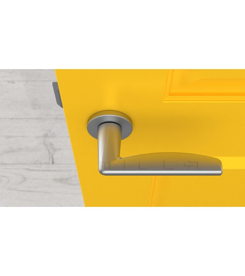Poignée de porte chrome satiné LUNA poignée design