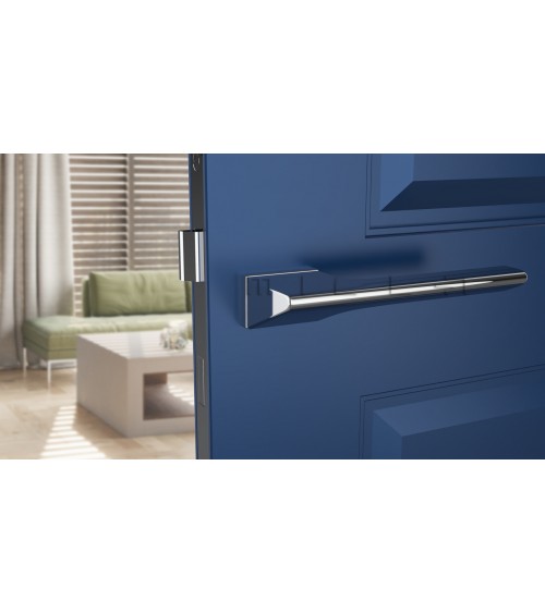 Poignée de porte chrome poli LUPINA poignée design
