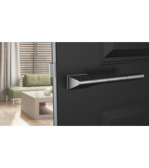 Poignée de porte chrome satinée LUPINA poignée design