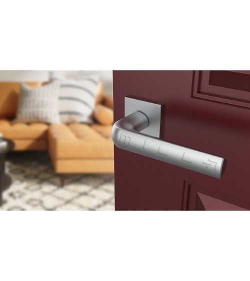 Poignée de porte chrome satiné MELA poignée design