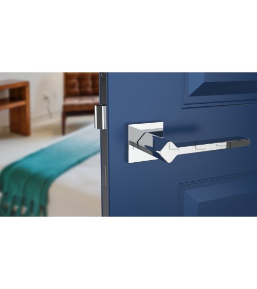 Poignée de porte couleur chrome poli NINFEA poignée design