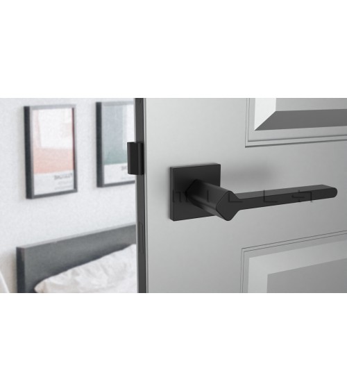 Poignée de porte couleur noire NINFEA poignée design