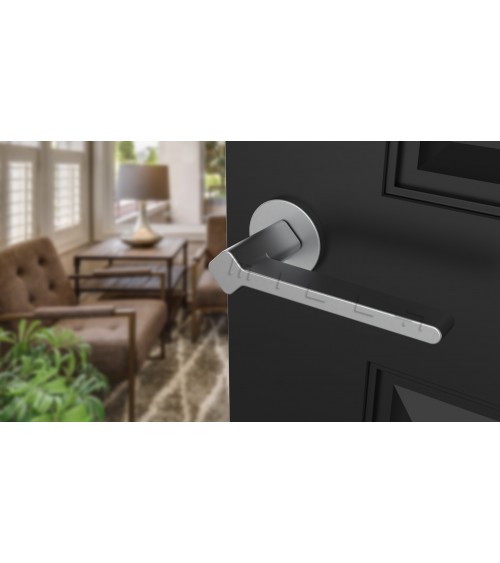 Poignée de porte chrome satiné NINFEA poignée design