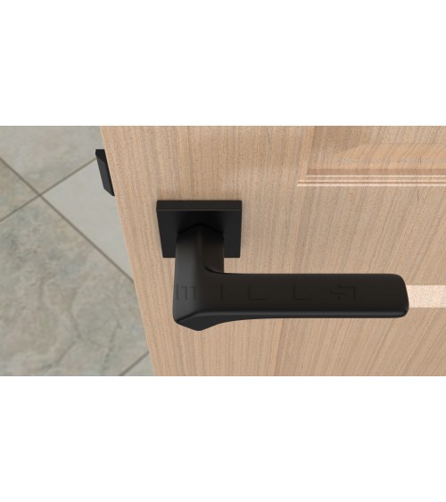 Poignée de porte noire BERGERIA quincaillerie design
