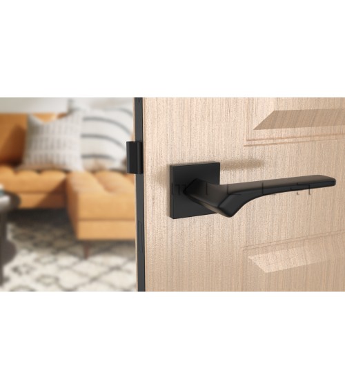 Poignée de porte noire BERGERIA quincaillerie design