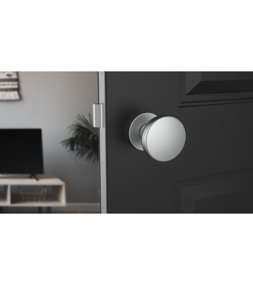Bouton de porte noir MESA Rond mobile -  poignée design