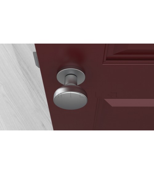 Bouton de porte noir MESA Rond mobile -  poignée design