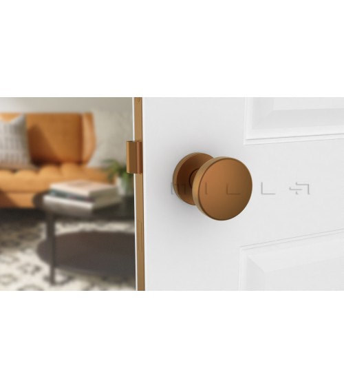 Bouton de porte noir MESA Rond mobile -  poignée design