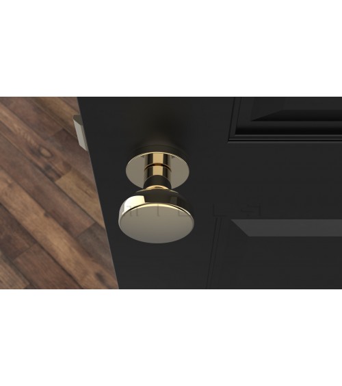 Bouton de porte noir MESA Rond mobile -  poignée design