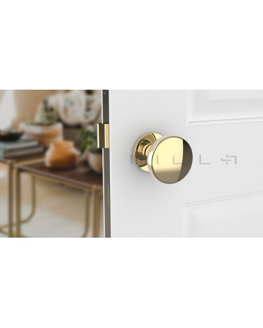 Bouton de porte Or MESA Rond mobile