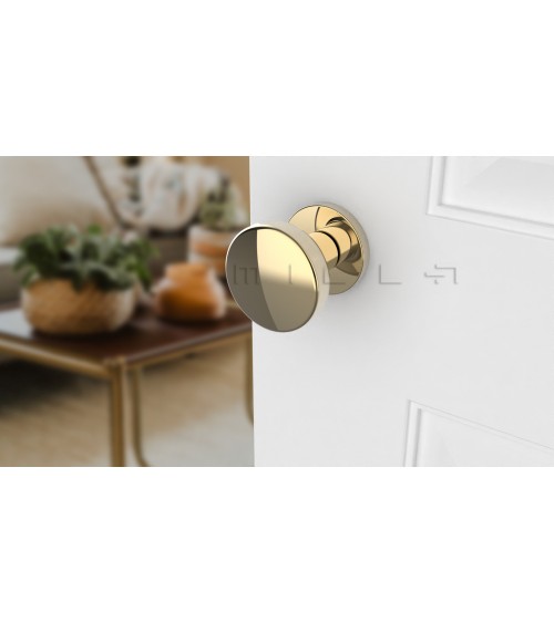 Bouton de porte noir MESA Rond mobile -  poignée design