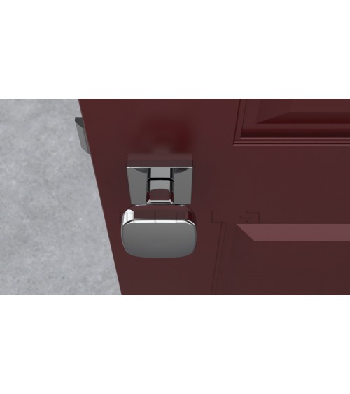 Bouton de porte noire KIAMA carré -  poignée design